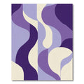 Amethyst Wave Abstract Curves Rug