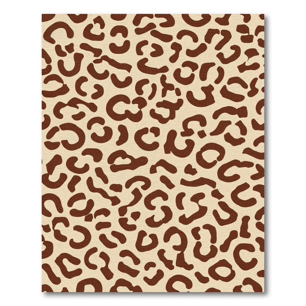 Classic Leopard Spots Brown Beige Rug