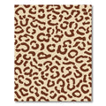 Classic Leopard Spots Brown Beige Rug