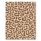 Classic Leopard Spots Brown Beige Rug