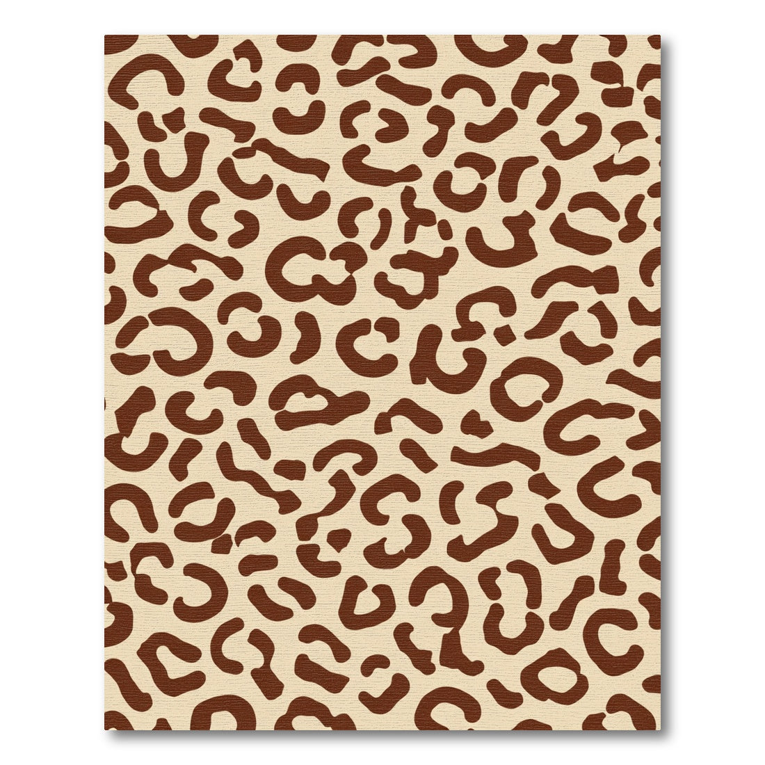 Classic Leopard Spots Brown Beige Rug