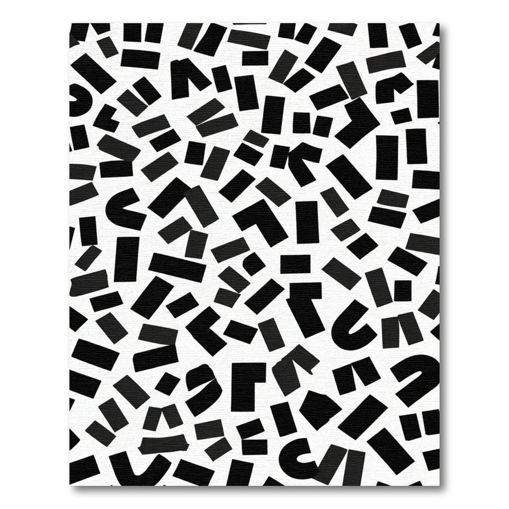 Monochromatic Abstract Shapes Scatter Rug