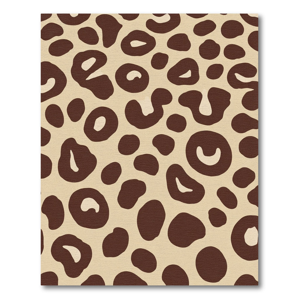 Brown Leopard Print Spots Rug