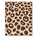 Brown Leopard Print Spots Rug