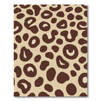 Brown Leopard Print Spots Rug