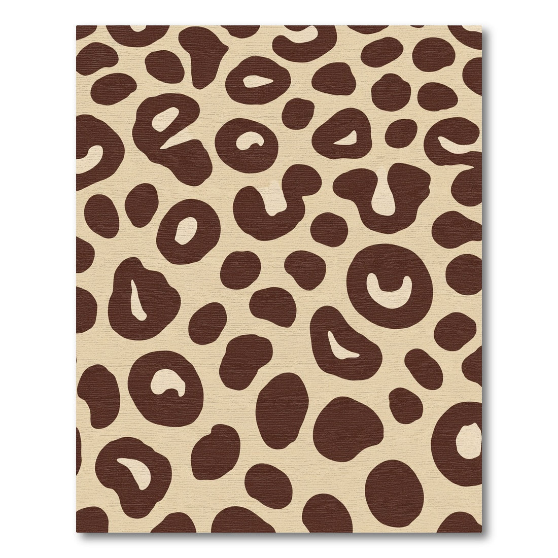 Brown Leopard Print Spots Rug