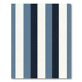 Classic Navy Blue White Stripe Rug