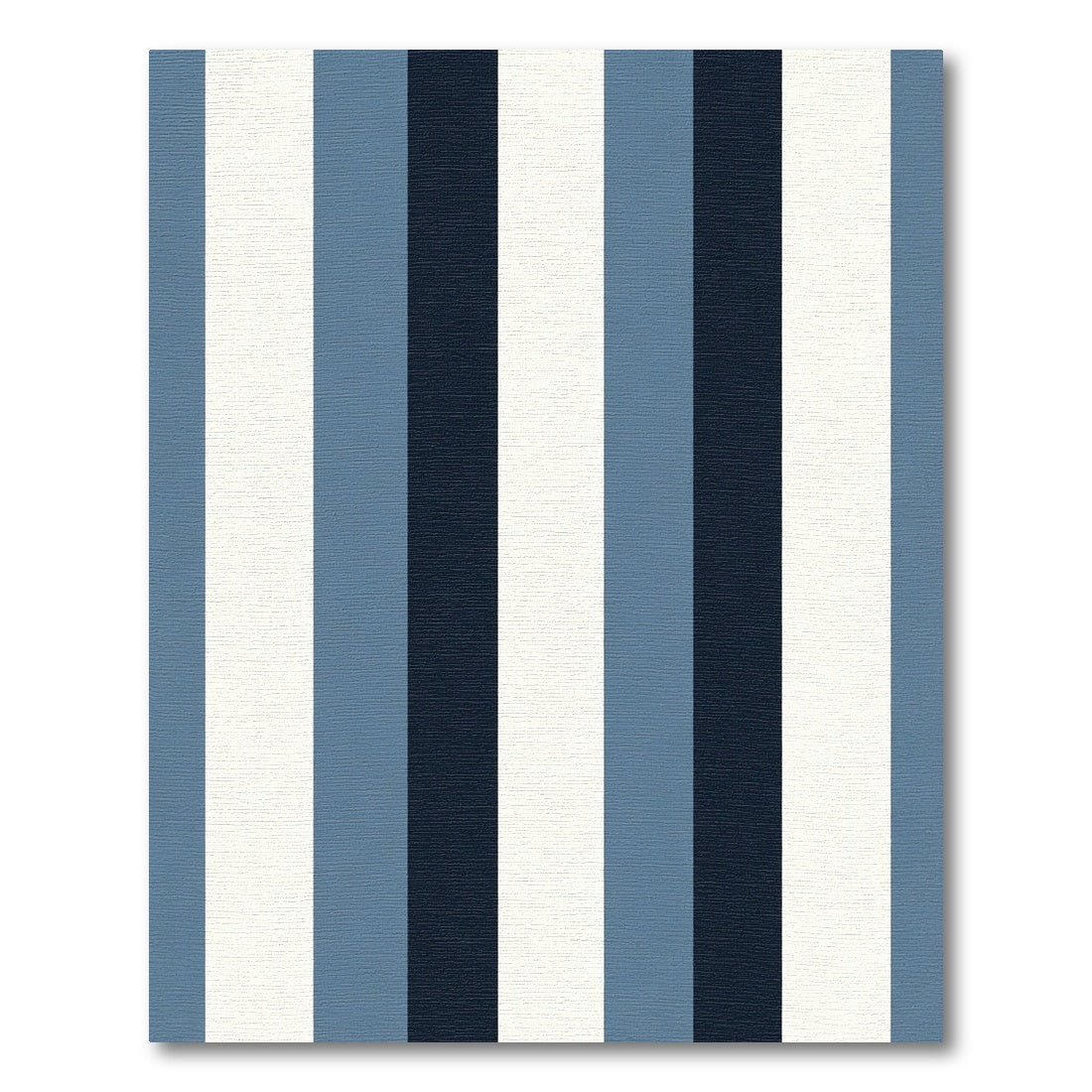Classic Navy Blue White Stripe Rug