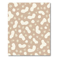 Neutral Organic Blob and Leaf Rug