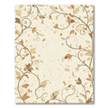 Earthy Autumn Vine Scroll Rug