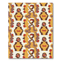 Yellow Ochre Abstract Figures Rug