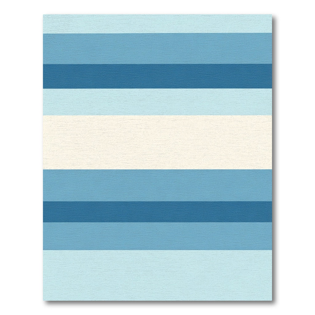 Serene Blue Stripe Harmony Rug