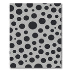 Gray Black Dot Cluster Rug