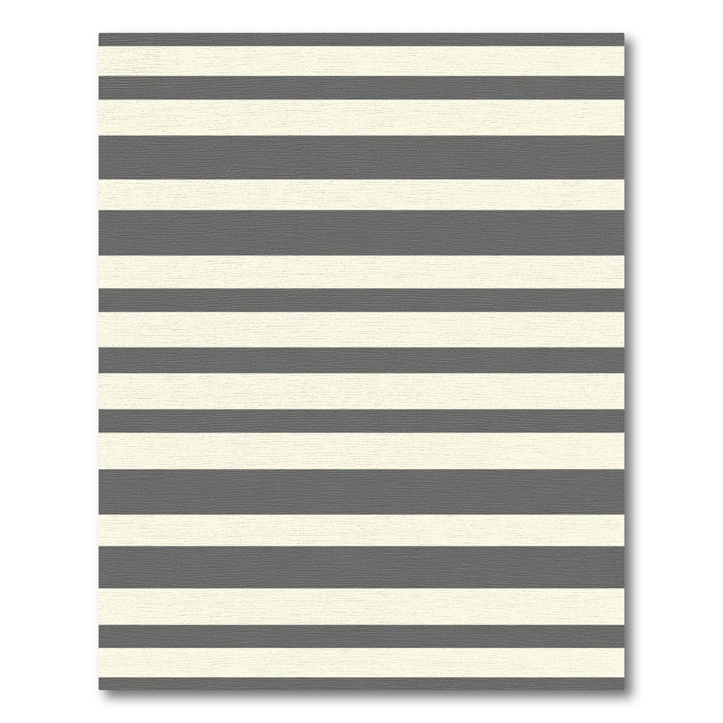 Classic Gray Cream Stripe Rug