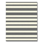 Classic Gray Cream Stripe Rug