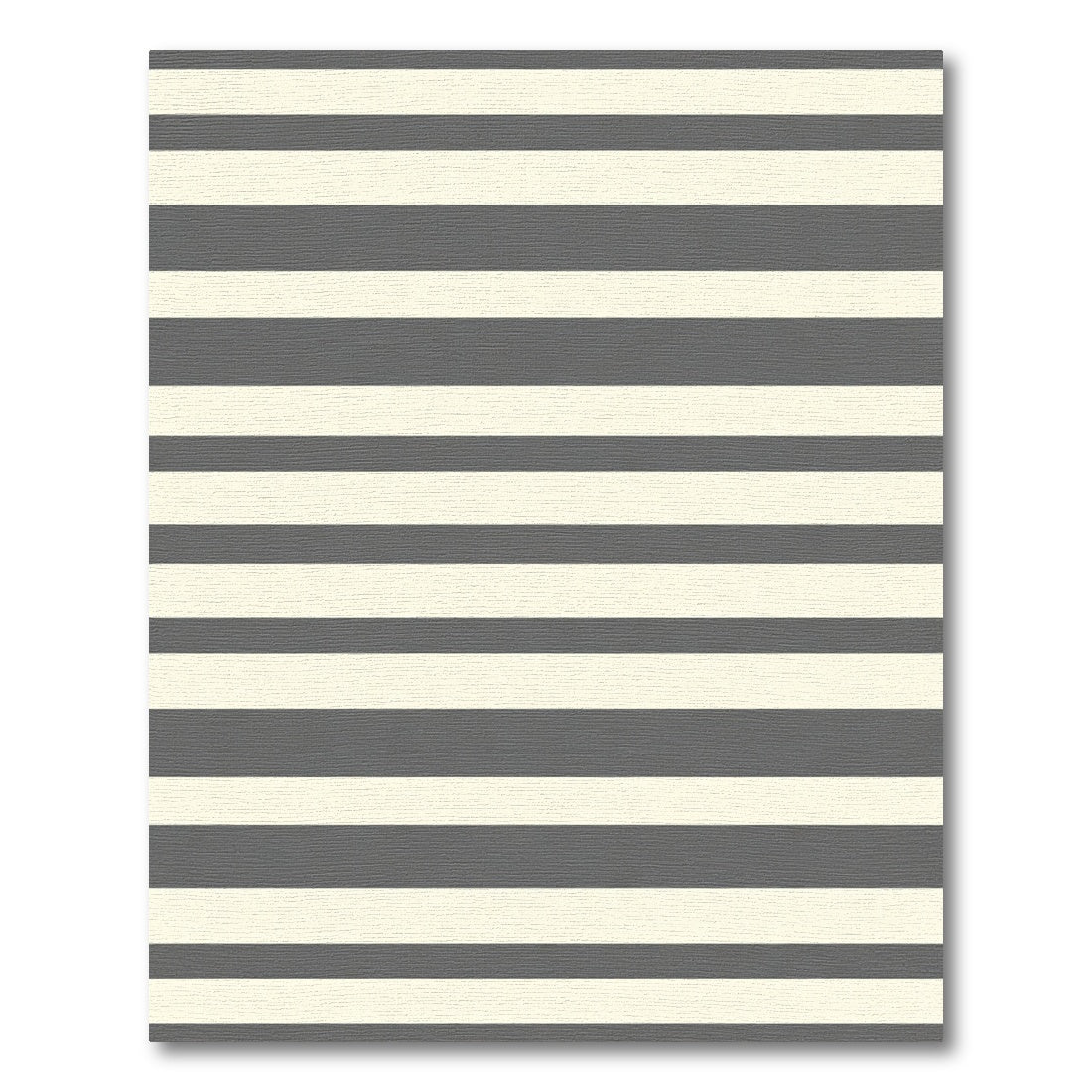 Classic Gray Cream Stripe Rug