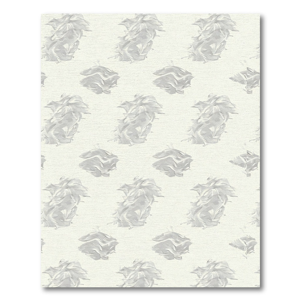 Abstract Soft Gray Swirls Rug
