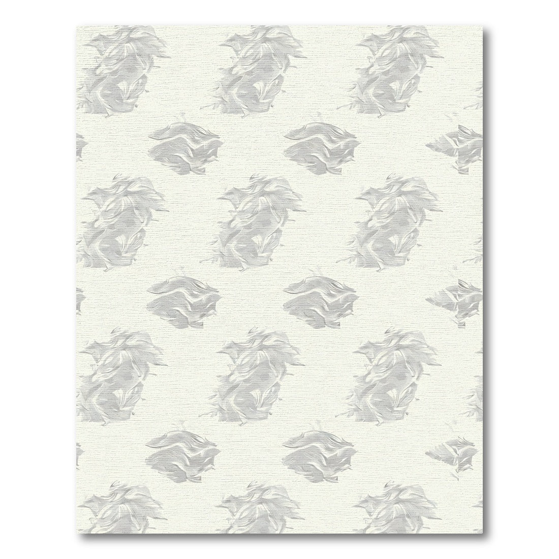 Abstract Soft Gray Swirls Rug
