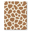 Brown White Giraffe Spot Rug