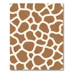 Brown White Giraffe Spot Rug