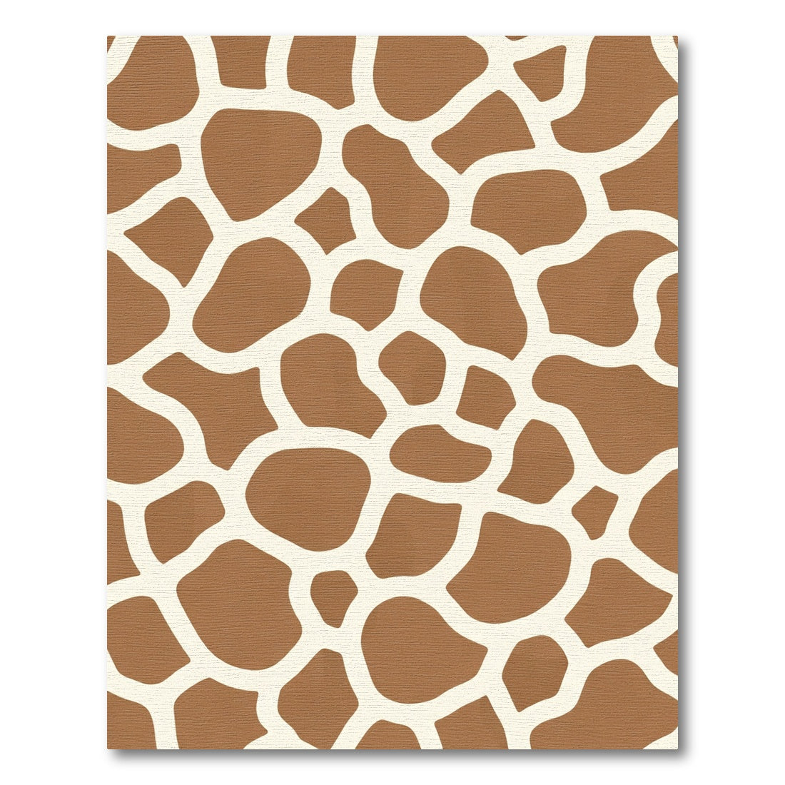 Brown White Giraffe Spot Rug