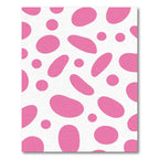 Pink Blob Spot Composition Rug