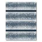 Dusty Blue Pixelated Stripe Blanket Rug