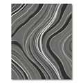 Monochrome Flowing Abstract Lines Rug