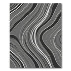 Monochrome Flowing Abstract Lines Rug