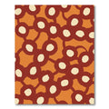 Terracotta Cream Blob Cluster Rug