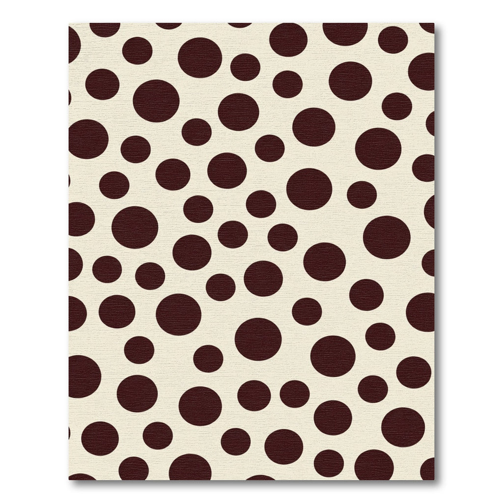 Deep Crimson Polka Dot Scatter Rug
