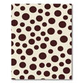 Deep Crimson Polka Dot Scatter Rug