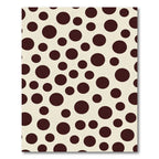 Deep Crimson Polka Dot Scatter Rug