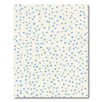 Soft Blue Dots Scattered Cream Backdrop Rug