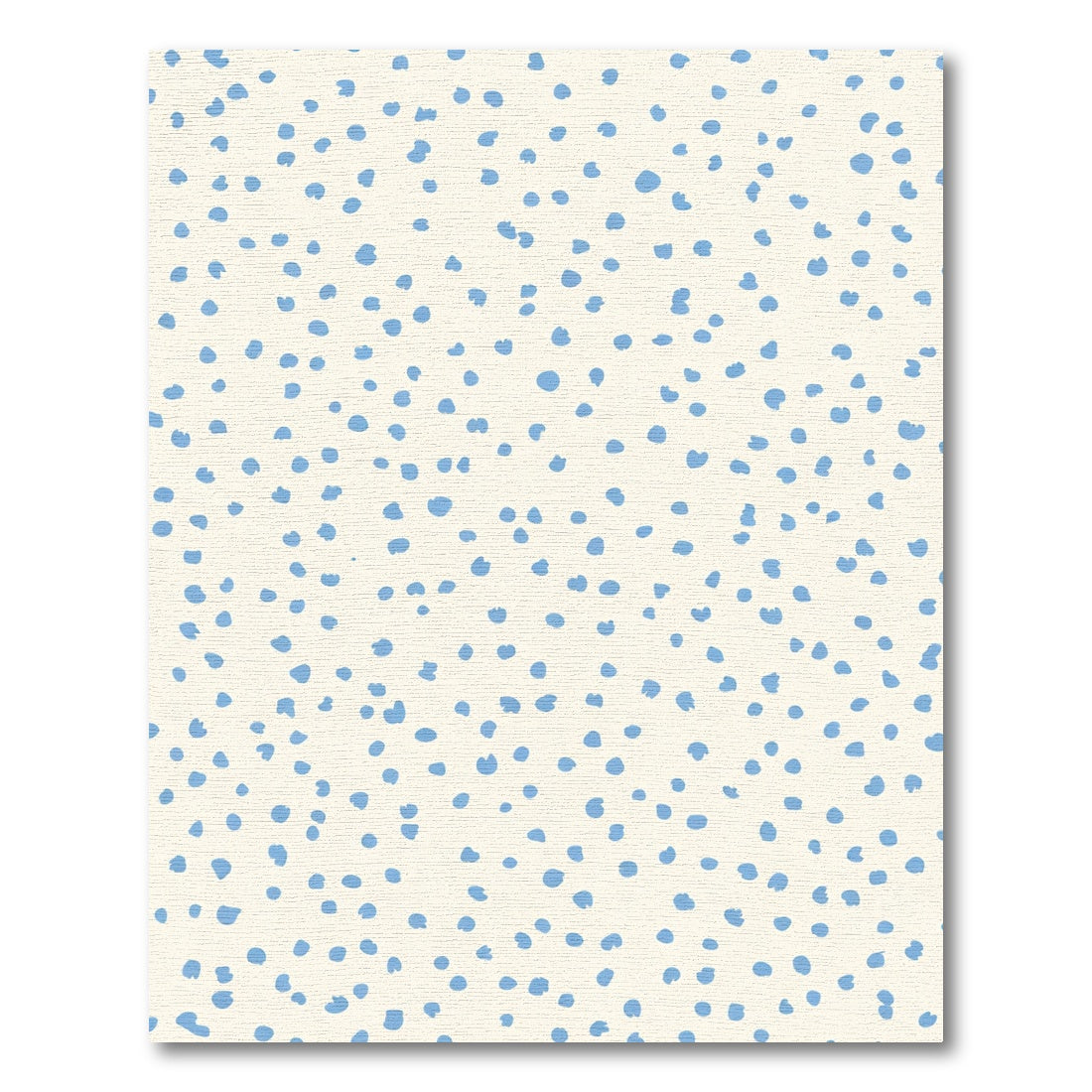 Soft Blue Dots Scattered Cream Backdrop Rug