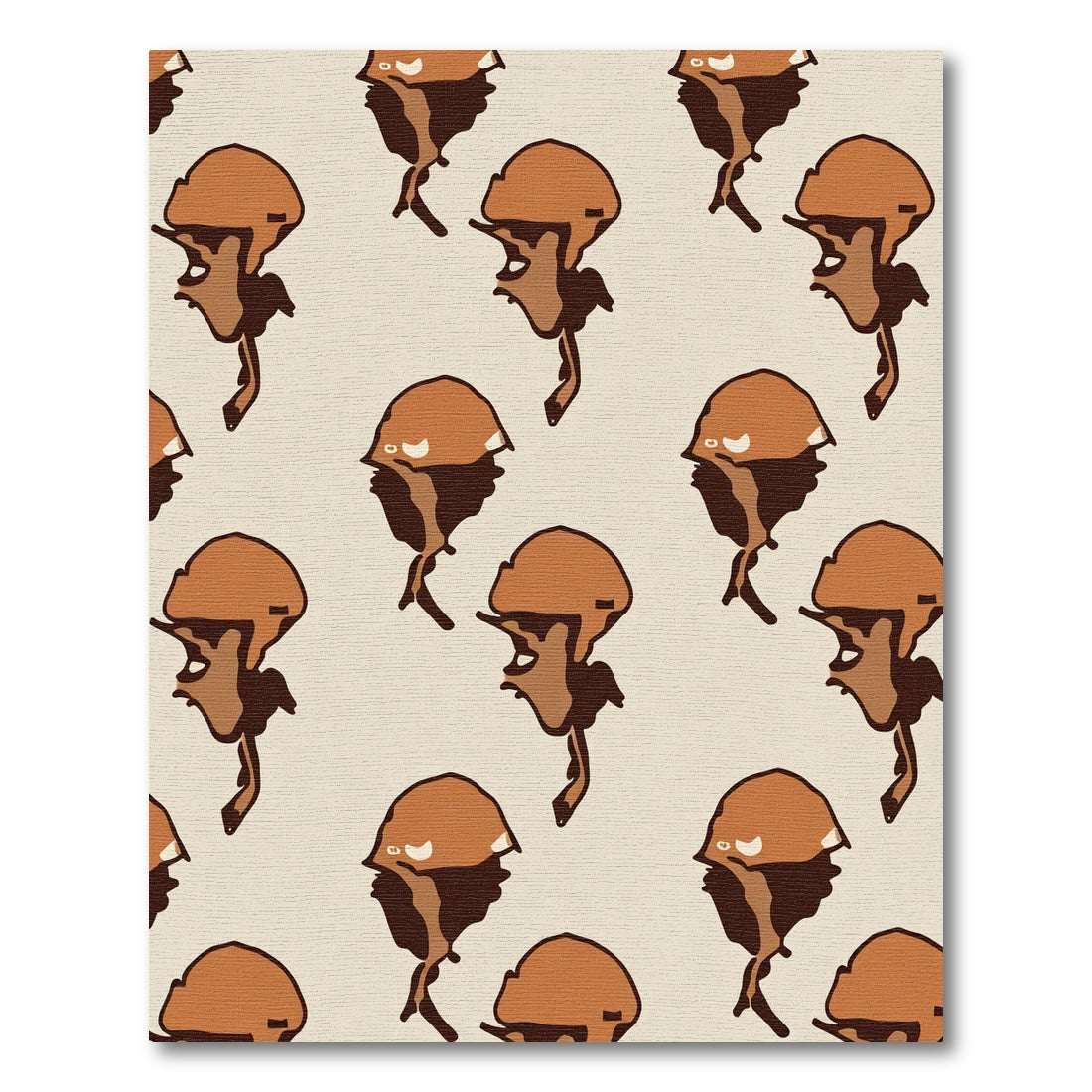 Brown Sepia Profile Repeat Rug