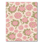 Pink Daisy Floral Garden Pattern Rug