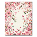 Pink Blooming Branches Floral Wonder Rug