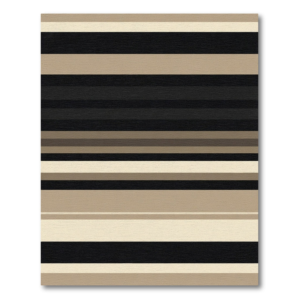 Neutral Palette Striped Contemporary Rug