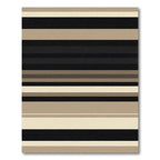 Neutral Palette Striped Contemporary Rug