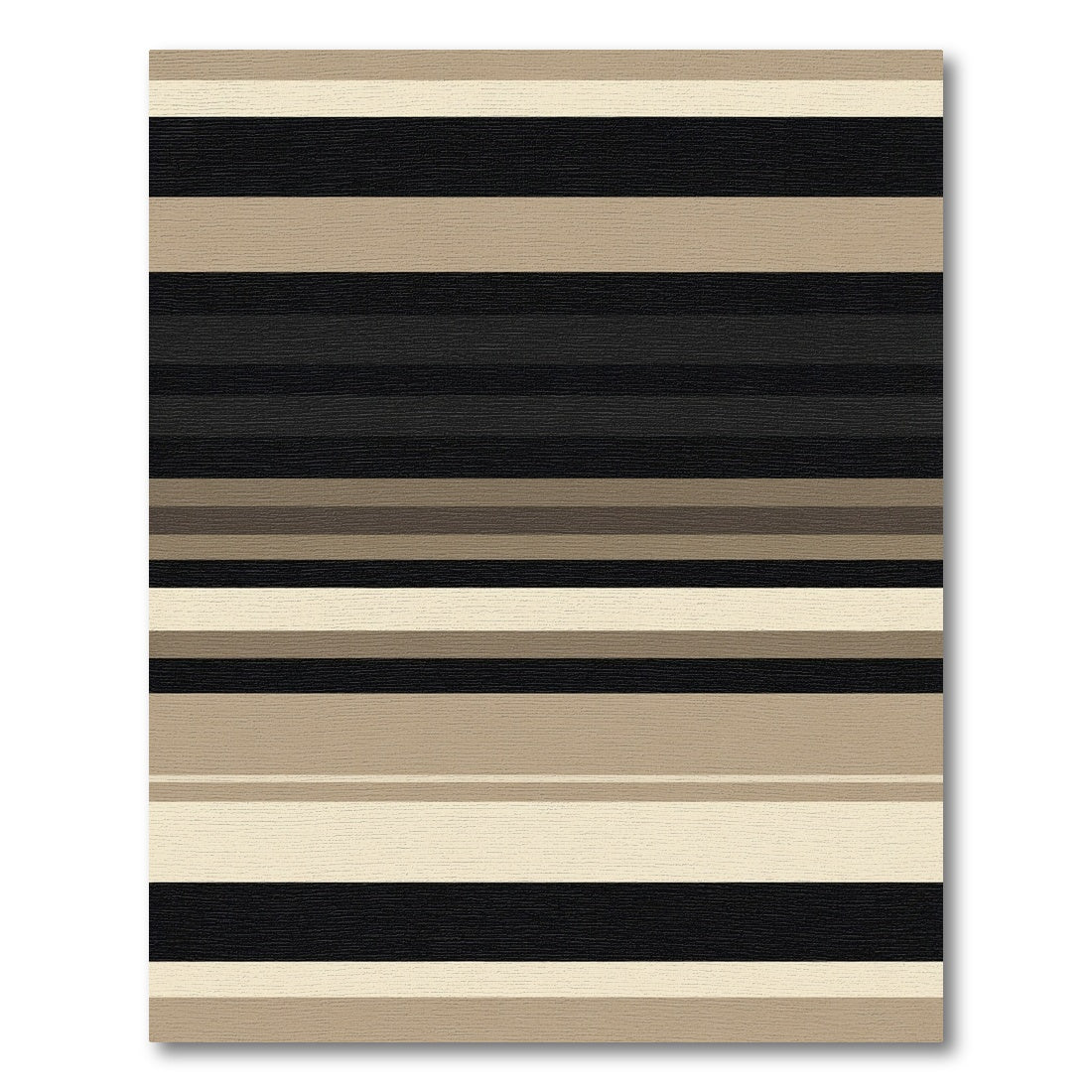 Neutral Palette Striped Contemporary Rug