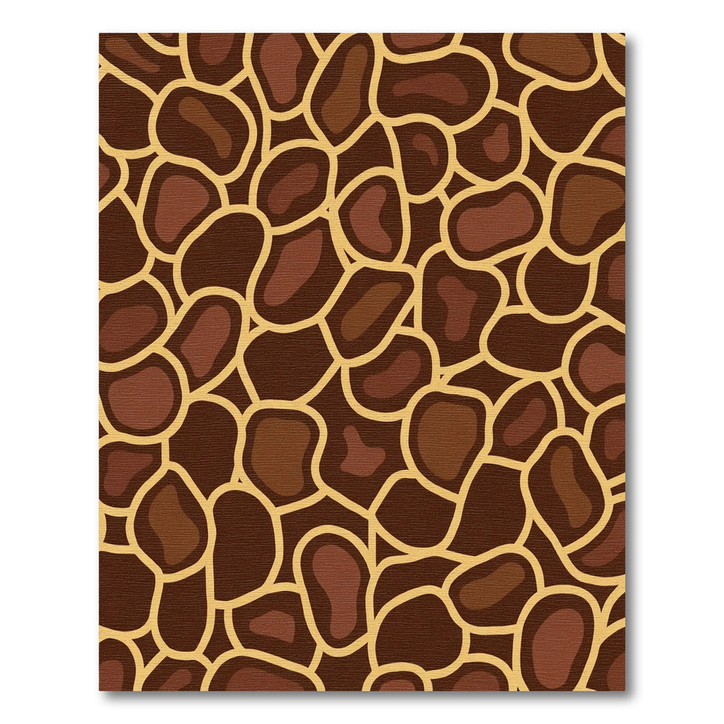 Rich Brown Giraffe Spot Pattern Rug