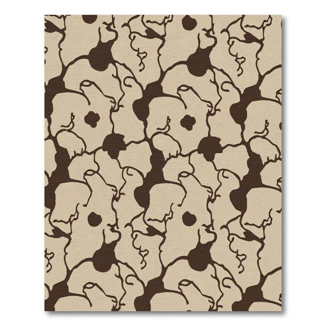 Earthy Beige Organic Blossom Rug