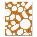 Terra Cotta Abstract Organic Shape Rug