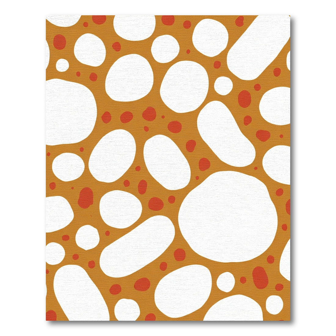Terra Cotta Abstract Organic Shape Rug