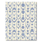 Pale Blue Organic Vertical Stripe Rug