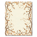 Earthy Blossom Branches Border Rug