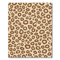 Brown Leopard Spots Abstract Rug