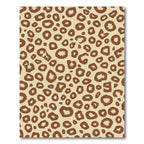 Brown Leopard Spots Abstract Rug