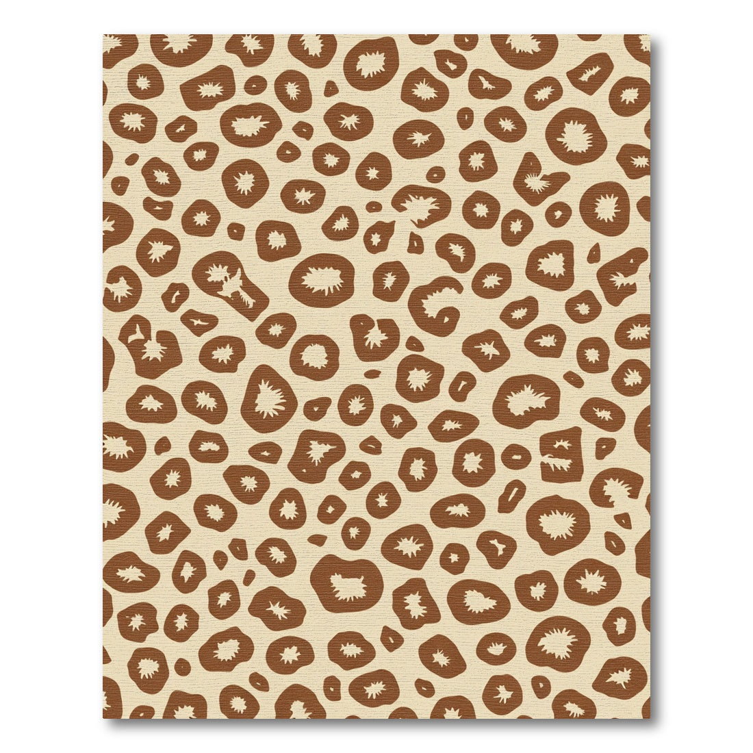 Brown Leopard Spots Abstract Rug